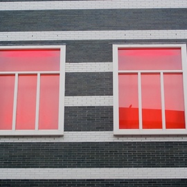 Hosein Ghazian: 'red lines', 2015 Color Photograph, Architecture. Artist Description: Abstract Architecture photography ...