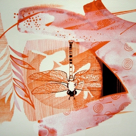 Red Dragonfly, Hilary Pollock