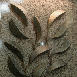 Bob Hill: 'Eternal Spring', 2009 Steel Sculpture, Abstract. Artist Description:  Here is a sample of a wall sculpture installed in an office building. This piece was designed specifically for the space and wall finish. Custom sculpture like this would cost $1500 to $2500. ...