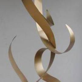 Bob Hill: 'Evening Rhythm', 2001 Steel Sculpture, Abstract. Artist Description: This is a welded steel sculpture with swirling forms that intersect and flow, moving gently in the breeze....