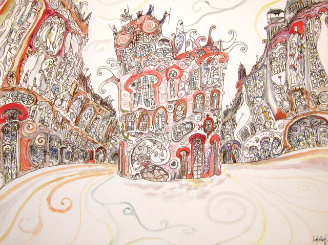 Carlos Pardo  'A Different Street', created in 2011, Original Drawing Pastel.