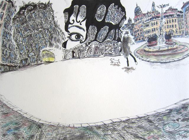 Carlos Pardo  'The Night Was Still Watching Me', created in 2012, Original Drawing Pastel.