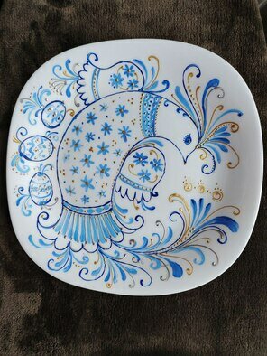 Aleksandra Mam: 'plaque', 2023 Handbuilt Ceramics, Beauty. 