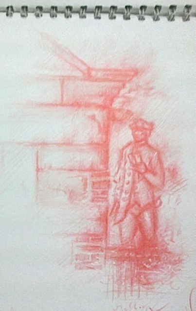 Waldemar A. S. Buczynski  'A Sketch Of Captain Cook', created in 2008, Original Other.