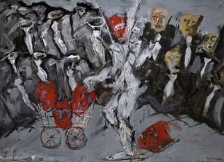 Maciej Hoffman: 'Agitator', 2008 Oil Painting, People. 