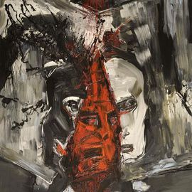 Maciej Hoffman: 'Broken photo', 2008 Oil Painting, People. 