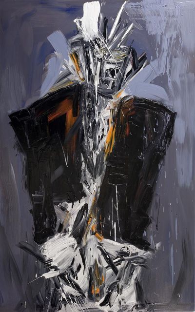 Artist Maciej Hoffman. 'Man In The Suit' Artwork Image, Created in 2008, Original Painting Oil. #art #artist