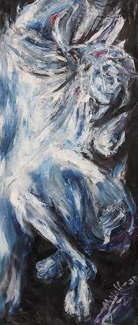 Maciej Hoffman  'Blue Bird', created in 2013, Original Painting Oil.
