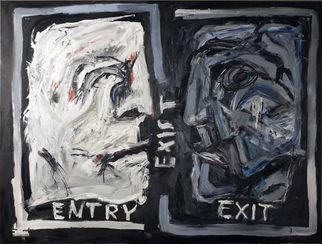 Maciej Hoffman: 'exist', 2008 Oil Painting, People. 