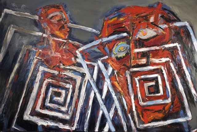 Maciej Hoffman  'Fields', created in 2008, Original Painting Oil.