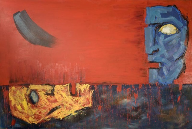 Maciej Hoffman  'Two Worlds', created in 2008, Original Painting Oil.