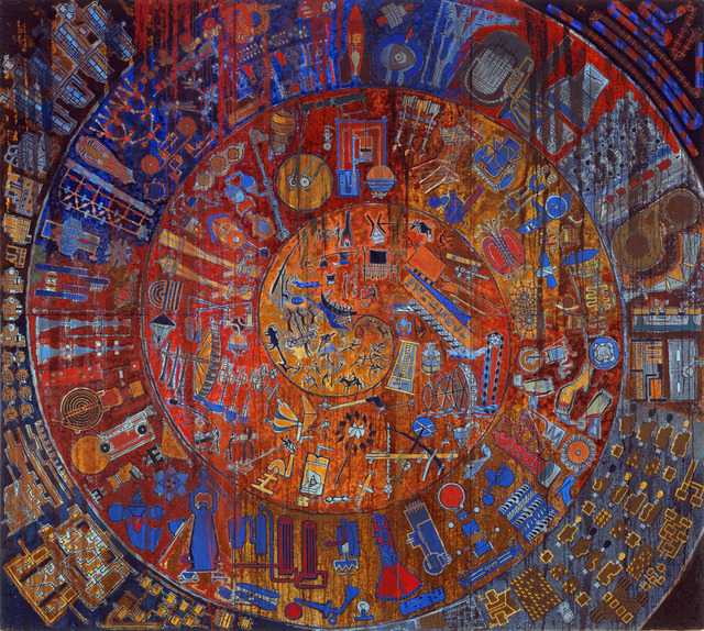 Hannes  Hofstetter  'Brave New World Ii', created in 1994, Original Painting Acrylic.
