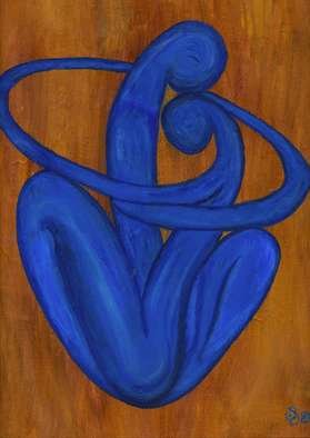 Sharon Dickerson: 'Love Is Blue', 2007 Acrylic Painting, Abstract Figurative.  How love feels sometimes, even when you' re with someone. 20. 0 ...