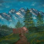 Mountain Shack By Barbara Honsberger