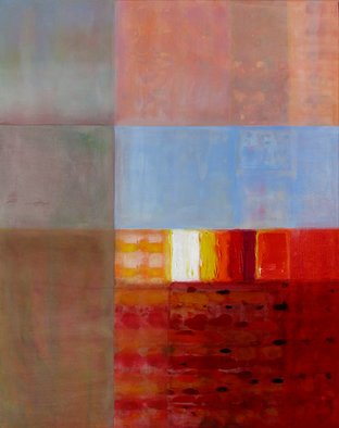 Hooshang Khorasani: 'Sunset on the Piazza', 2014 Other Painting, Abstract.  For me, abstract is a feeling that finally turns into a form - a form that flows.  I paint in layers, adding texture, but iti? 1/2s as if the paint itself takes part in the creative process.  Ii? 1/2m the tour guide on the journey, but therei? 1/2s another participantMy hands...