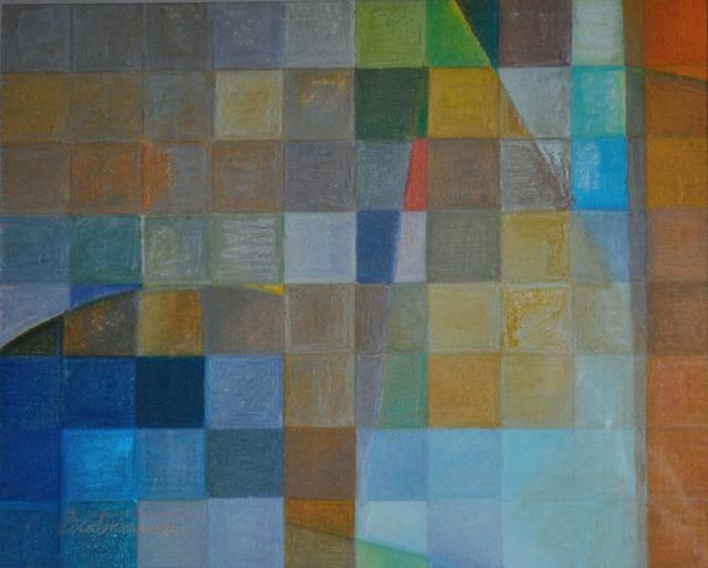 Howard Brotman  'Untitled Grid Series', created in 2009, Original Painting Acrylic.