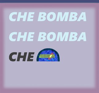 Hu Junfei: 'che bomba che bomba che casco', 2017 Digital Art, Digital. the helmet of spirit...