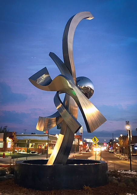 Hunter Brown  'Reciprocity', created in 2021, Original Sculpture Aluminum.