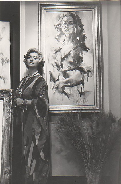 Hyacinthe Kuller-Baron  'American Master Artist Hyacinthe Baron With Self Portrait', created in 2002, Original Painting Acrylic.
