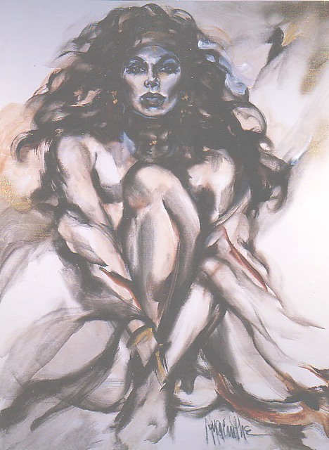 Hyacinthe Kuller-Baron  'Evening Star', created in 2008, Original Painting Acrylic.
