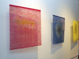 Hye Shin: 'JIA art gallery exhibition', 2010 Fiber, Abstract.  Woven fiber wall- hanging shows the abstract image derived from atmospheric landscape.  ...