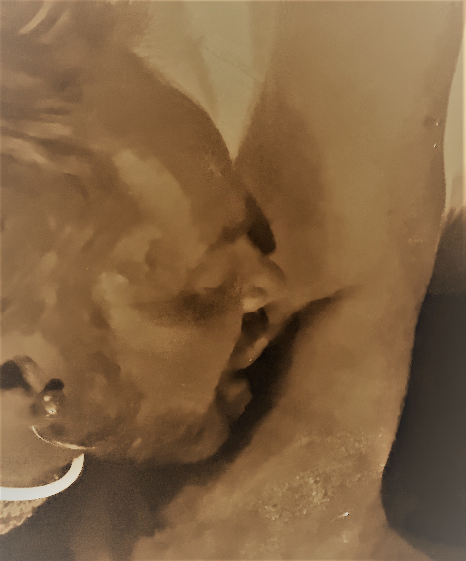 Richard Vanderiet: 'that kiss', 2018 Mixed Media Photography, Undecided. An erotic glimpse of intimacy. ...