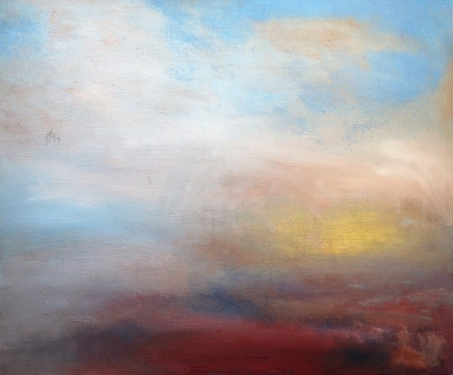 Iana Sophia  'Clouds', created in 2016, Original Painting Oil.