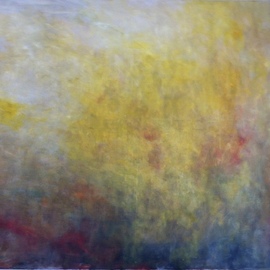 Iana Sophia: 'morning', 2019 Oil Painting, Abstract Landscape. Artist Description: abstract landscape mood setting vibrant colours classical technique big format...