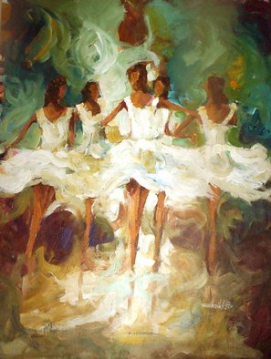 Al Shaikh Aldaw: 'dancers', 2011 Acrylic Painting, Dance.          acrylic on canvas         ...