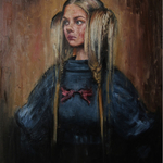 portrait of a young blonde By Igor Navrotskyi