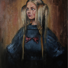 portrait of a young blonde By Igor Navrotskyi