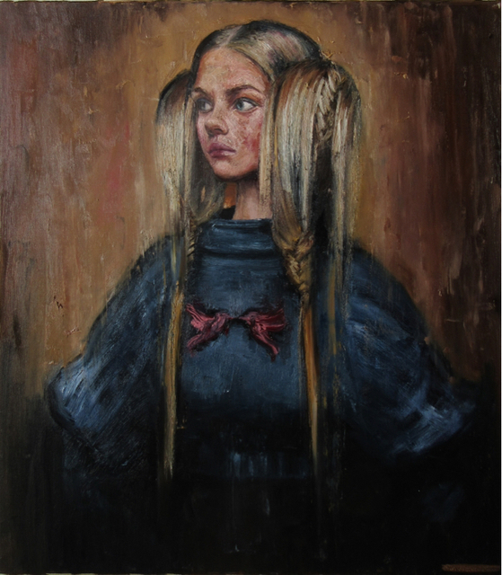 Igor Navrotskyi  'Portrait Of A Young Blonde', created in 2021, Original Painting Oil.