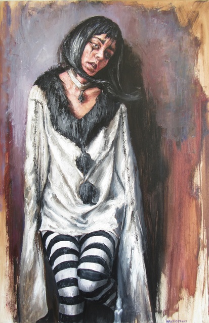 Igor Navrotskyi  'Sad Clown', created in 2021, Original Painting Oil.
