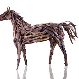 Igor Rogovskiy: 'sculpture of a horse', 2019 Wood Sculpture, Animals. Artist Description: When I first saw that a sculpture could be made of driftwood, I immediately felt that I could create a living image.  I had no doubt.The choice immediately fell on the sculpture of horses.  I consider horses to be one of the most harmonious animals.  Conveying their ...
