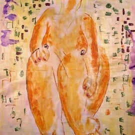 the body is gold painting By Everet Lucero