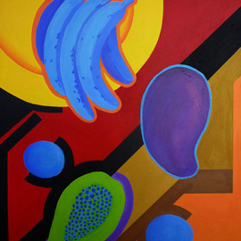 Daniel Jaen: 'Fructose', 2011 Oil Painting, Food. 