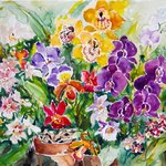 Orchids I By Ingrid Neuhofer Dohm