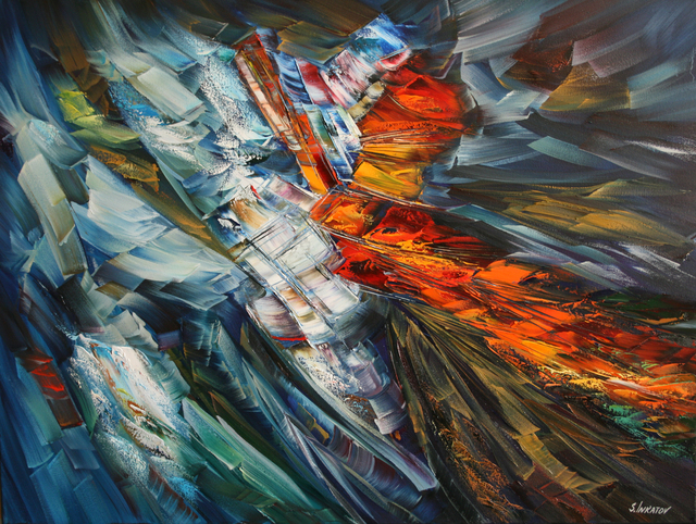 Sergei Inkatov  'Way', created in 2017, Original Painting Oil.