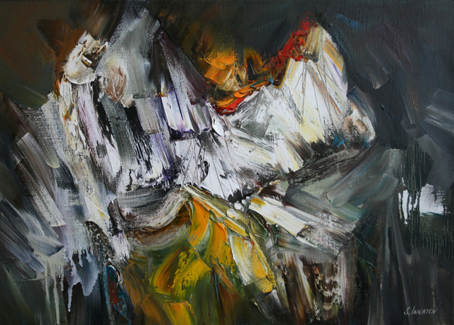 Sergei Inkatov  'White Cliffs', created in 2012, Original Painting Oil.
