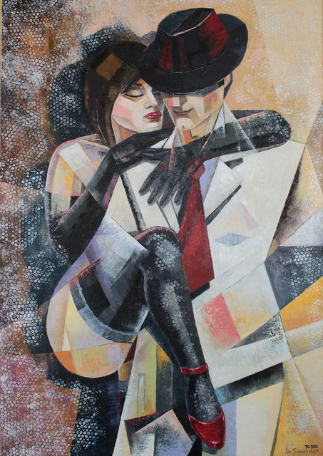 Ia Saralidze  'Love And Tango', created in 2016, Original Painting Oil.