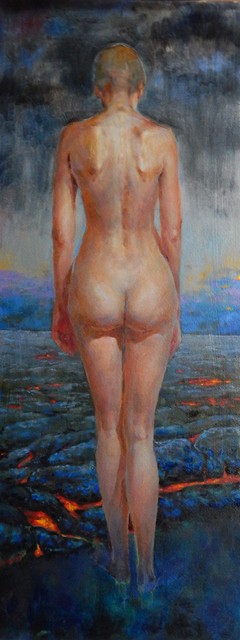 Irina Petruhina  'Hot Suicide', created in 2016, Original Painting Oil.