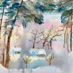 Winter In The Countryside, Irina Maiboroda