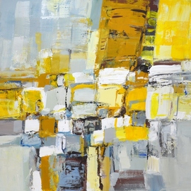 Iryna Kastsova: 'abstraction', 2021 Acrylic Painting, Abstract. Artist Description: Abstraction 2021 Lighting - bright yellow, sparkling with vitality, a combination of colors that conveys a message of strength and hope that is both persistent and inspiring.Ultimate Gray epitomizes solid and reliable elements that last forever and provide a solid foundation.  These are two independent colors that combine ...