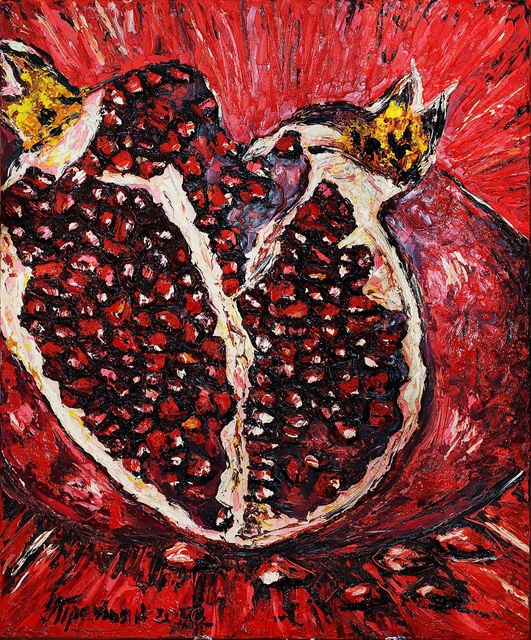 Artist Irina Tretyak. 'Pomegranate' Artwork Image, Created in 2016, Original other. #art #artist