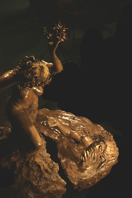 Martin Glick  'Daphne And The River God', created in 2010, Original Sculpture Stone.