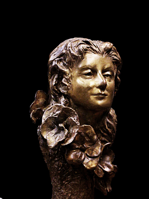 Martin Glick  'Laura', created in 2011, Original Sculpture Stone.