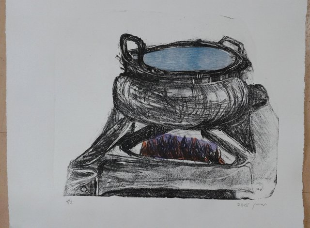 Tamara Sorkin  'Lithograph With Chine Colle', created in 2015, Original Drawing Other.