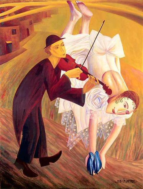 Israel Tsvaygenbaum  'Conjured Melodies', created in 2003, Original Painting Oil.