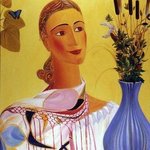 Woman with shawl By Israel Tsvaygenbaum