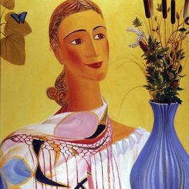 Woman with shawl By Israel Tsvaygenbaum